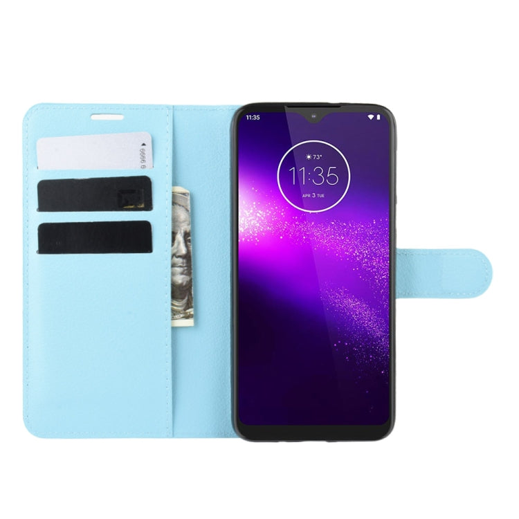 For Motorola One Macro / G8 Play Litchi Texture Horizontal Flip Leather Case with Wallet & Holder & Card Slots