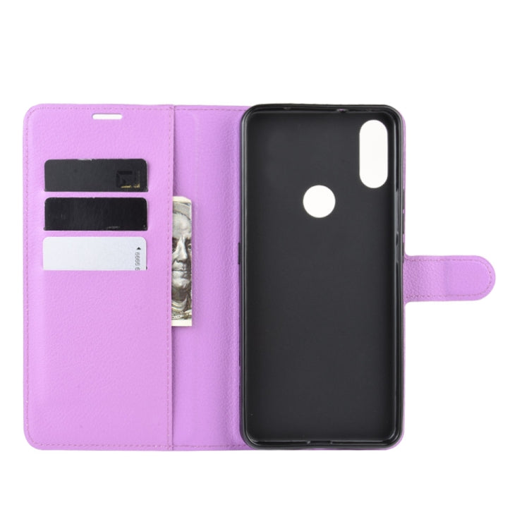 For Alcatel 3V 2019 Litchi Texture Horizontal Flip Leather Case with Wallet & Holder & Card Slots