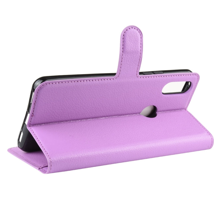 For Alcatel 3V 2019 Litchi Texture Horizontal Flip Leather Case with Wallet & Holder & Card Slots