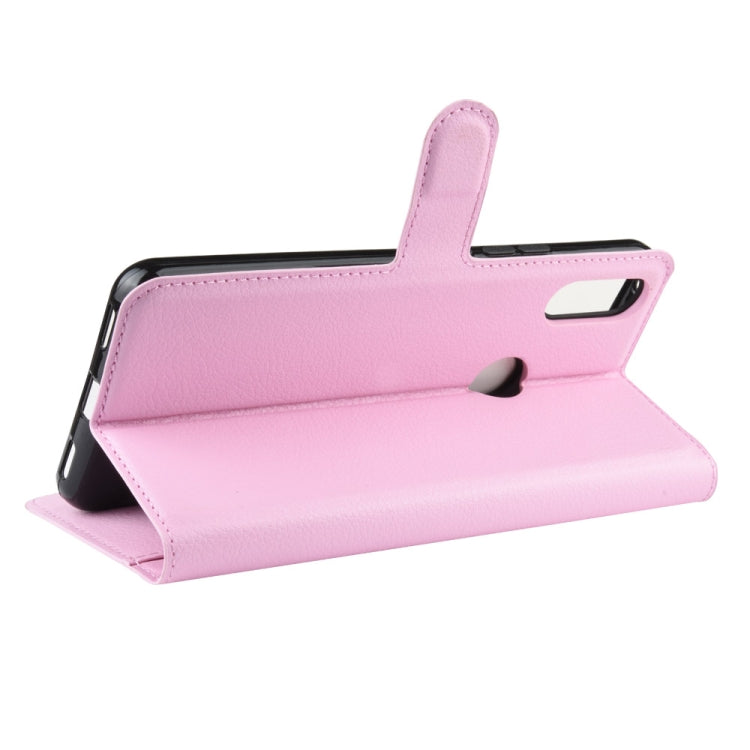 For Alcatel 3V 2019 Litchi Texture Horizontal Flip Leather Case with Wallet & Holder & Card Slots