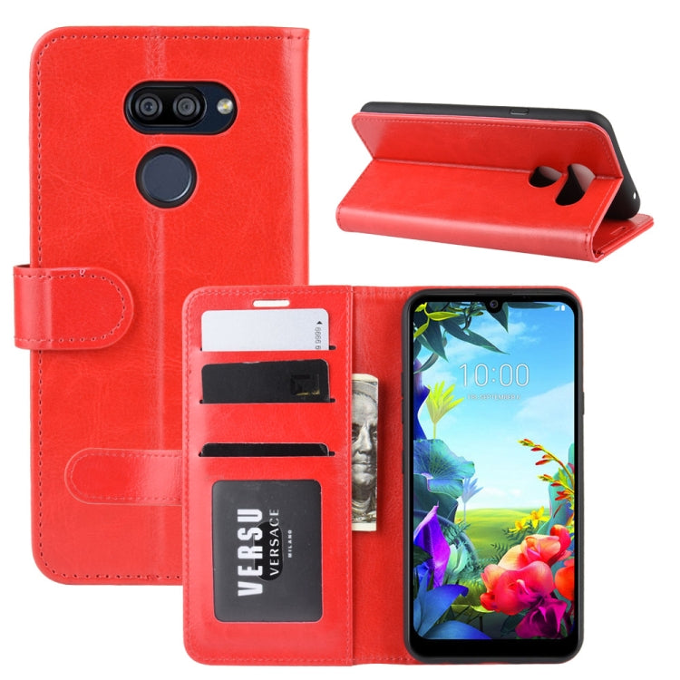 For LG K40S R64 Texture Single Fold Horizontal Flip Leather Case with Holder & Card Slots & Wallet