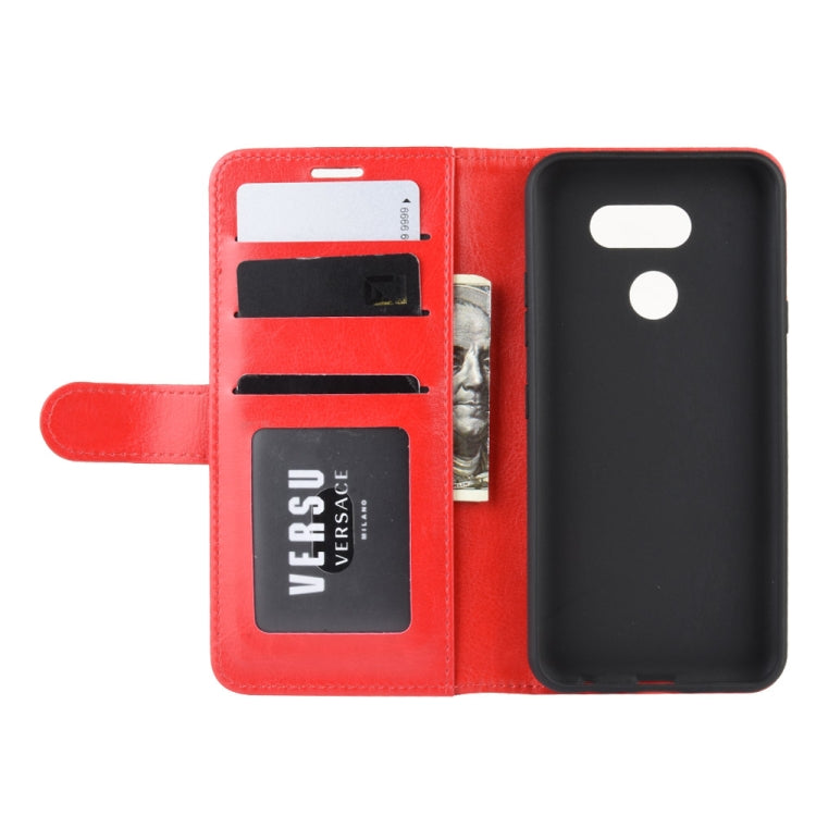 For LG K40S R64 Texture Single Fold Horizontal Flip Leather Case with Holder & Card Slots & Wallet