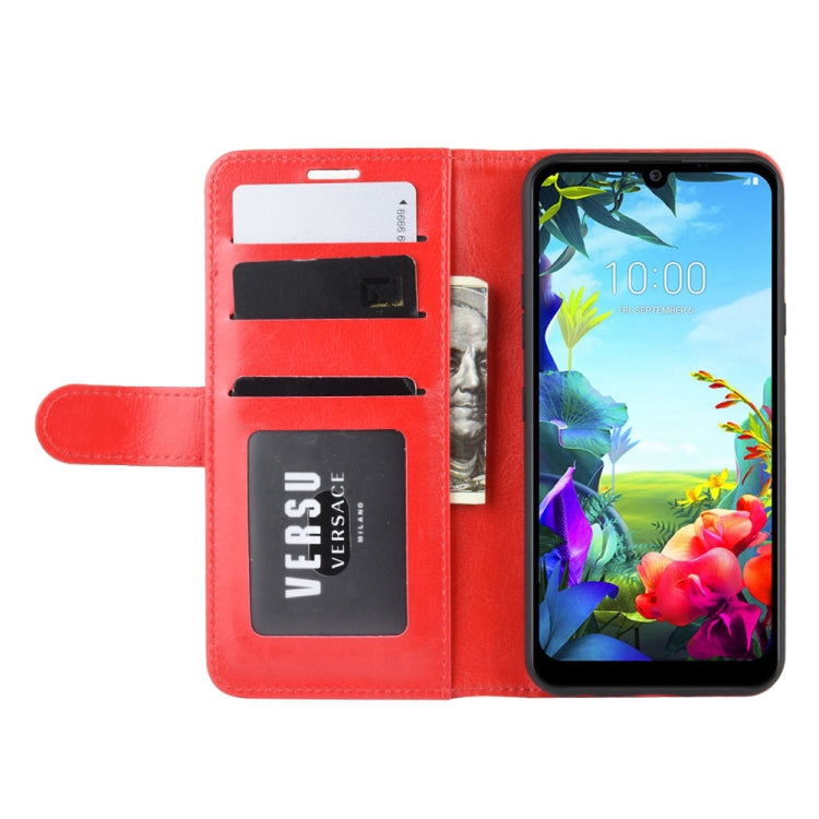 For LG K40S R64 Texture Single Fold Horizontal Flip Leather Case with Holder & Card Slots & Wallet