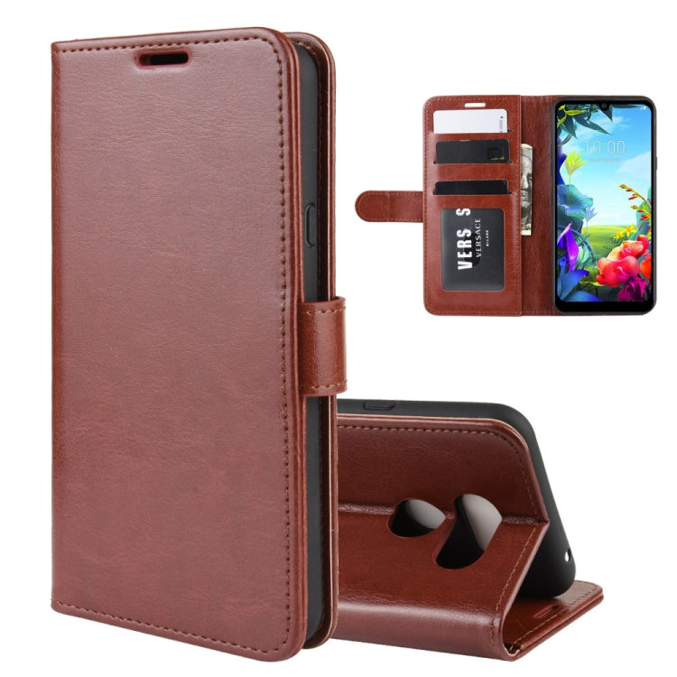 For LG K40S R64 Texture Single Fold Horizontal Flip Leather Case with Holder & Card Slots & Wallet