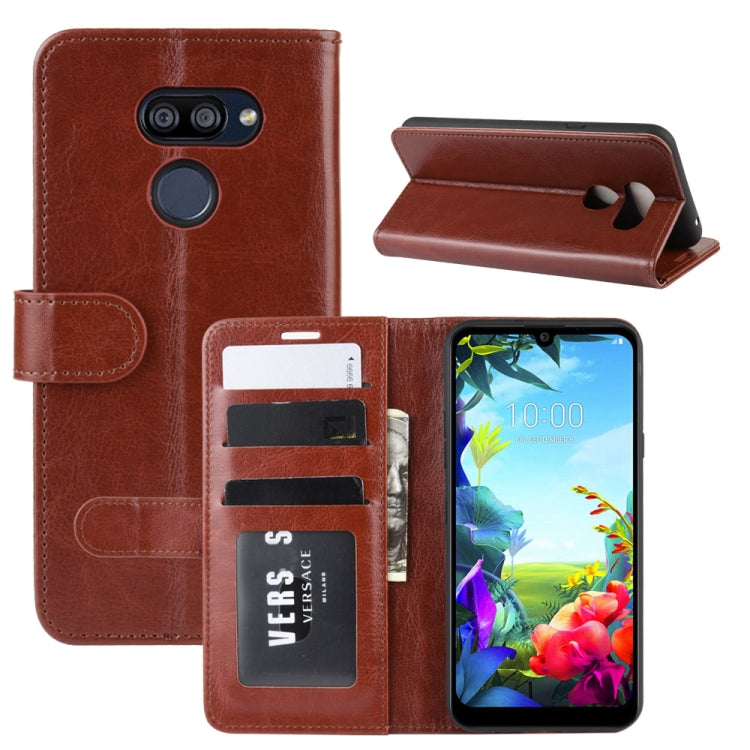For LG K40S R64 Texture Single Fold Horizontal Flip Leather Case with Holder & Card Slots & Wallet