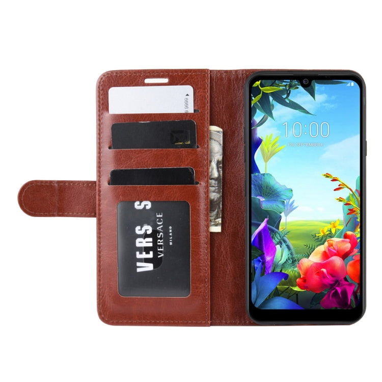 For LG K40S R64 Texture Single Fold Horizontal Flip Leather Case with Holder & Card Slots & Wallet