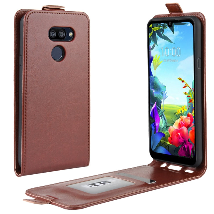 For LG K40S Crazy Horse Vertical Flip Leather Protective Case