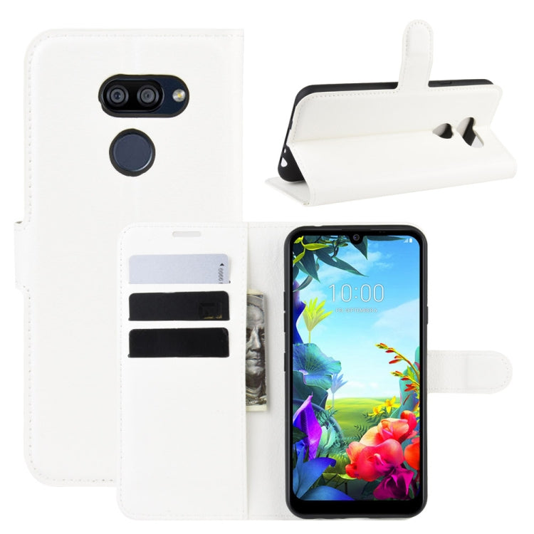For LG K40S Litchi Texture Horizontal Flip Leather Case with Wallet & Holder & Card Slots