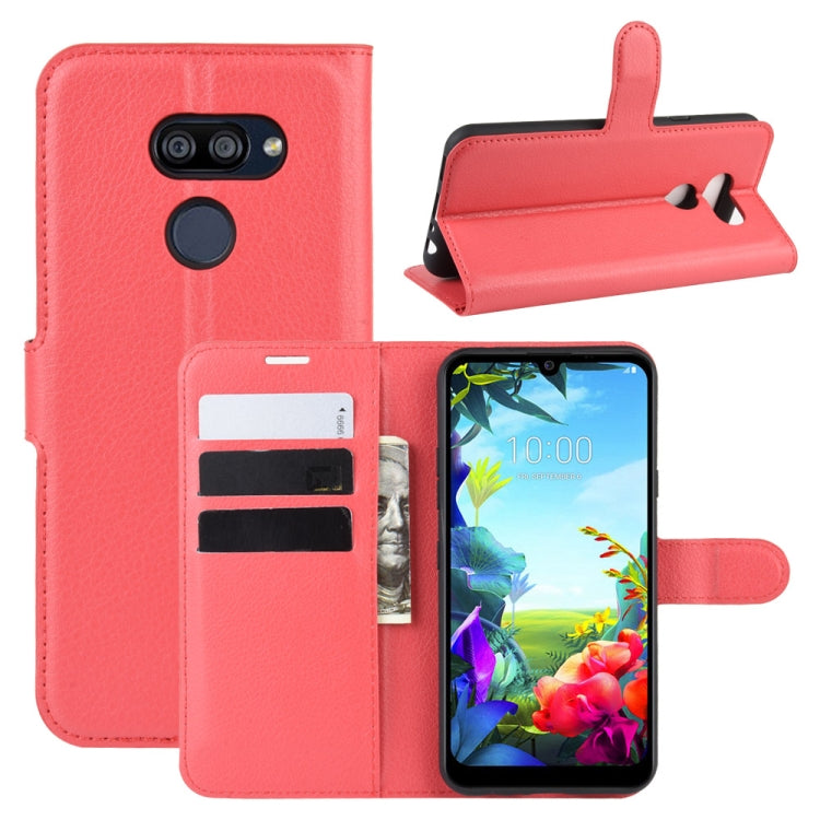 For LG K40S Litchi Texture Horizontal Flip Leather Case with Wallet & Holder & Card Slots