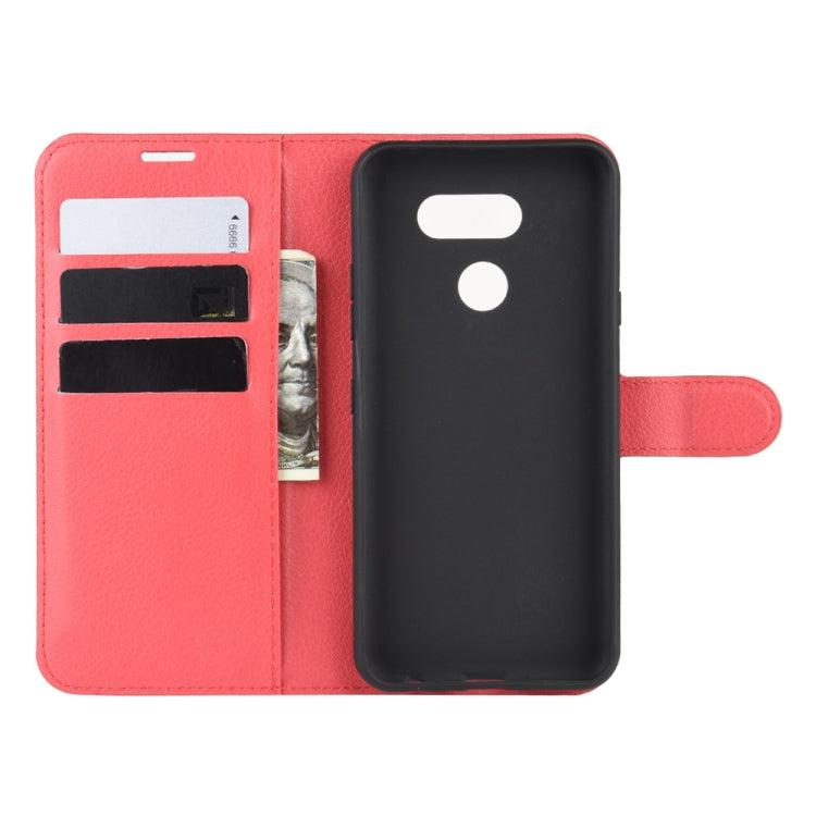 For LG K40S Litchi Texture Horizontal Flip Leather Case with Wallet & Holder & Card Slots