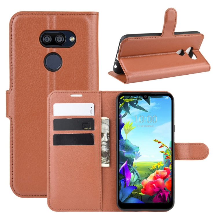 For LG K40S Litchi Texture Horizontal Flip Leather Case with Wallet & Holder & Card Slots
