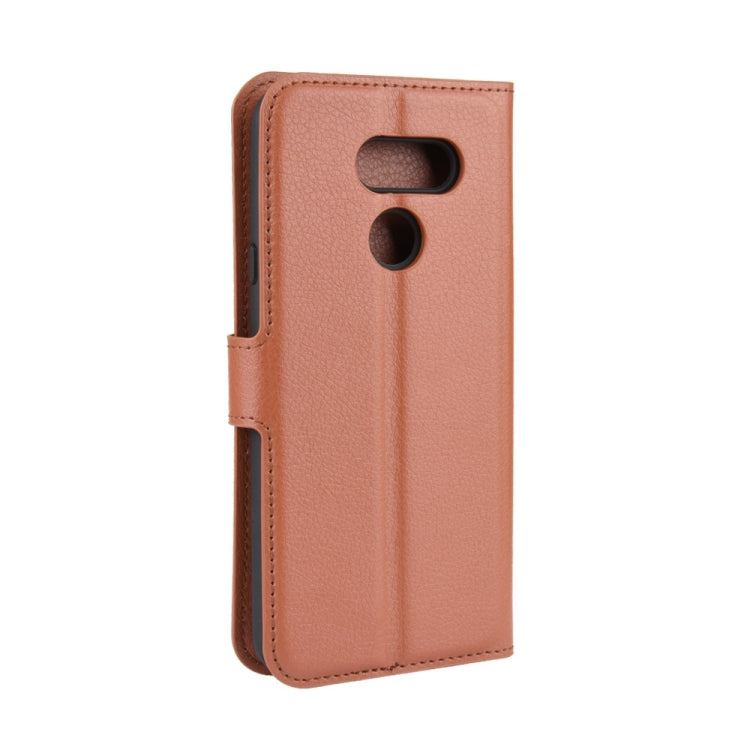 For LG K40S Litchi Texture Horizontal Flip Leather Case with Wallet & Holder & Card Slots