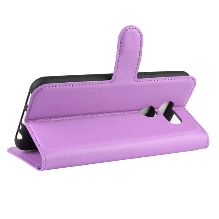 For LG K40S Litchi Texture Horizontal Flip Leather Case with Wallet & Holder & Card Slots