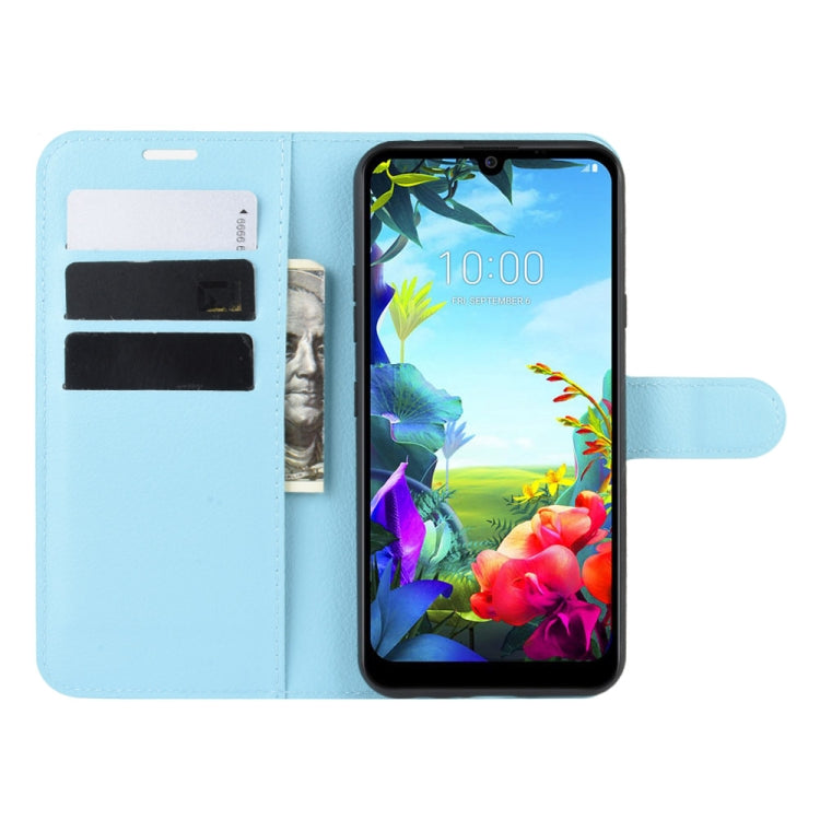 For LG K40S Litchi Texture Horizontal Flip Leather Case with Wallet & Holder & Card Slots