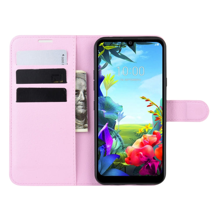 For LG K40S Litchi Texture Horizontal Flip Leather Case with Wallet & Holder & Card Slots