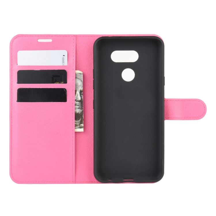 For LG K40S Litchi Texture Horizontal Flip Leather Case with Wallet & Holder & Card Slots