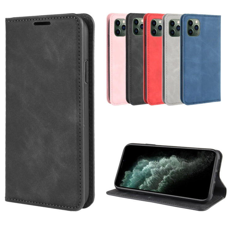 For OnePlus 7T Pro Retro-skin Business Magnetic Suction Leather Case with Purse-Bracket-Chuck