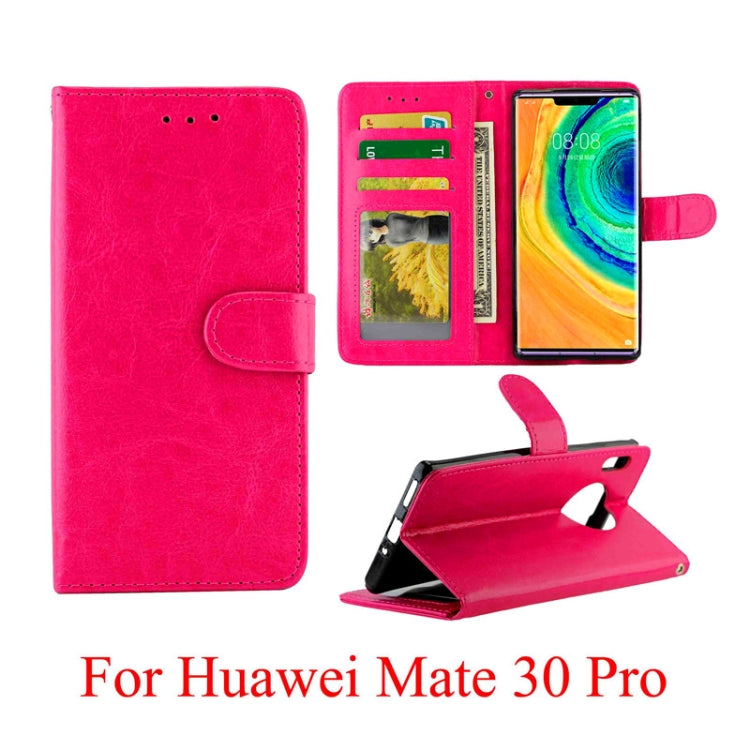 For Huawei Mate30 Pro Crazy Horse Texture Horizontal Flip Leather Case with Holder & Card Slots & Wallet & Photo Frame