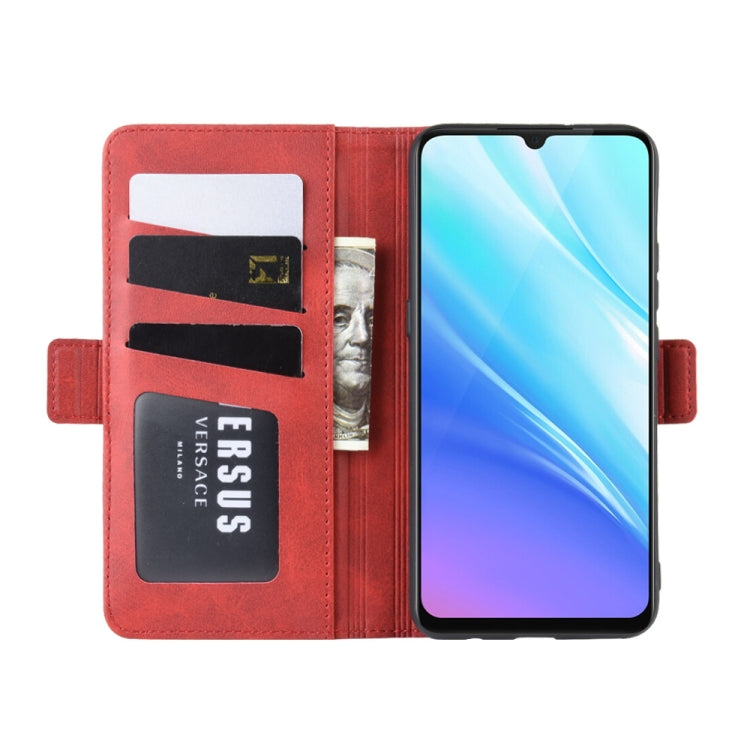 For Vivo Y7S /iQOO Neo / Z5 Double Buckle Crazy Horse Business Mobile Phone Holster with Card Wallet Bracket Function