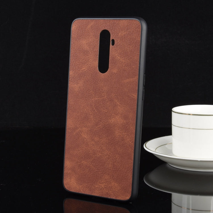 For OPPO Realme X2 Pro / Reno Ace Shockproof Sheep Skin PC + PU + TPU Case(Brown)