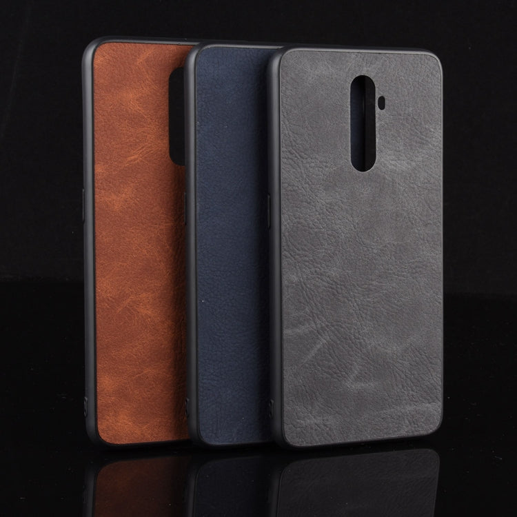 For OPPO Realme X2 Pro / Reno Ace Shockproof Sheep Skin PC + PU + TPU Case(Brown)