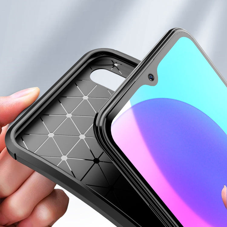 For Vivo U3 / Y19 Carbon Fiber Texture Shockproof TPU Case