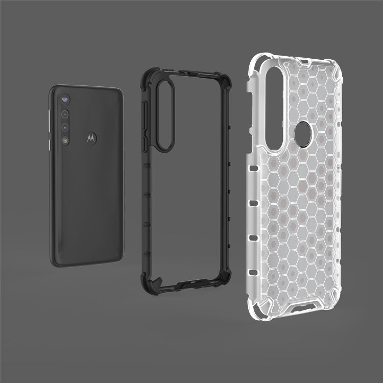 For Motorola Moto G8 Play Shockproof Honeycomb PC + TPU Case