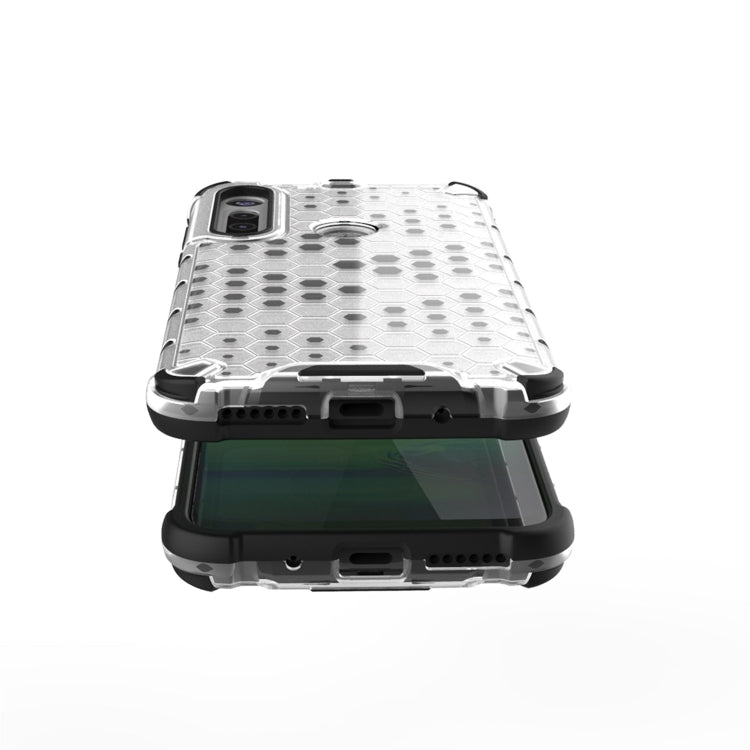 For Motorola Moto G8 Play Shockproof Honeycomb PC + TPU Case