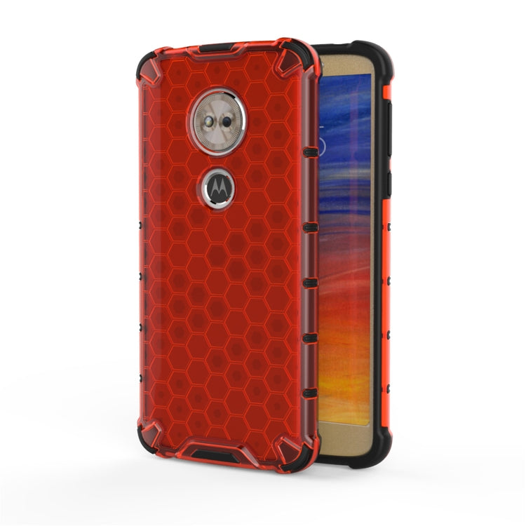 For Motorola Moto G6 Play Shockproof Honeycomb PC + TPU Case