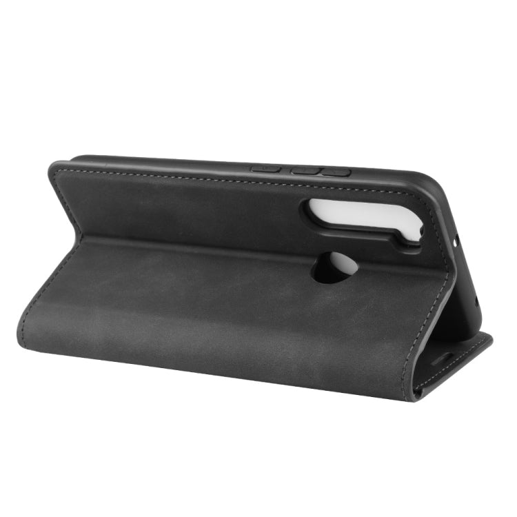 For Xiaomi Redmi Note 8 Retro-skin Business Magnetic Suction Leather Case with Holder & Card Slots & Wallet
