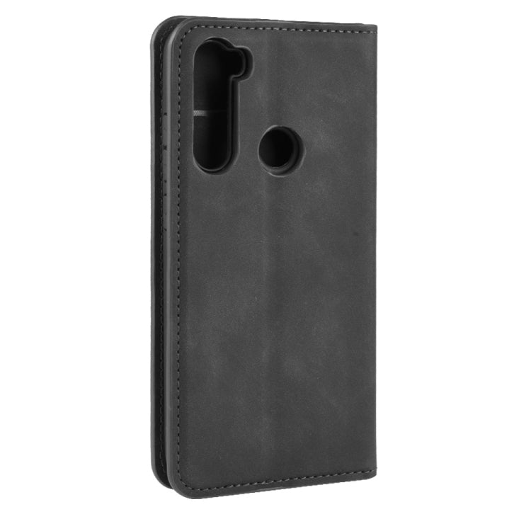 For Xiaomi Redmi Note 8 Retro-skin Business Magnetic Suction Leather Case with Holder & Card Slots & Wallet