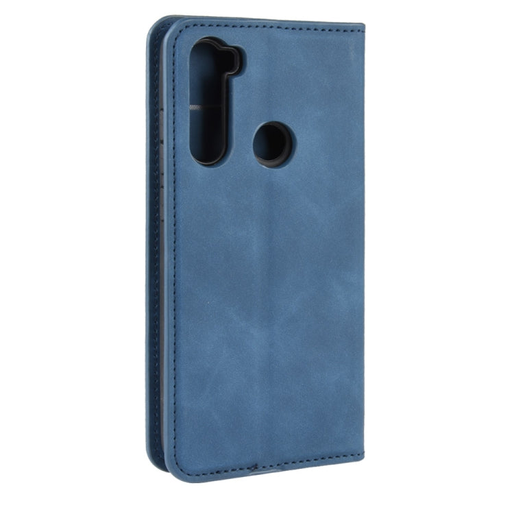 For Xiaomi Redmi Note 8 Retro-skin Business Magnetic Suction Leather Case with Holder & Card Slots & Wallet