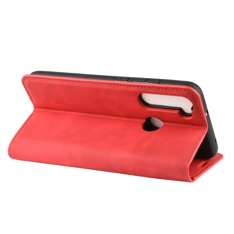 For Xiaomi Redmi Note 8 Retro-skin Business Magnetic Suction Leather Case with Holder & Card Slots & Wallet