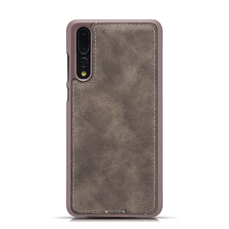 For Huawei P20 Pro Retro Magnetic Detachable Horizontal Flip Leather Case with Card Slots & Wallet & Photo Frame