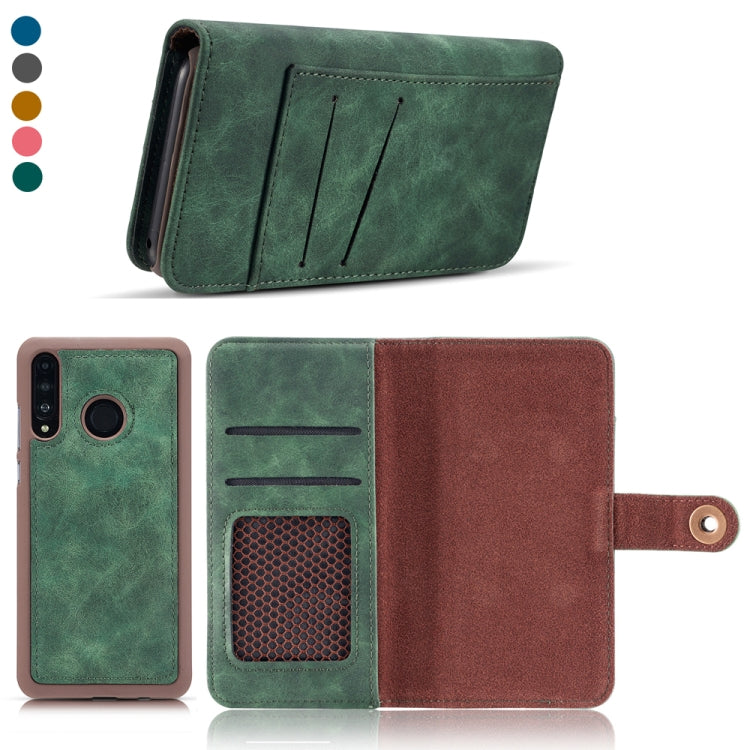 For Huawei P20 Lite Retro Magnetic Detachable Horizontal Flip Leather Case with Card Slots & Wallet & Photo Frame