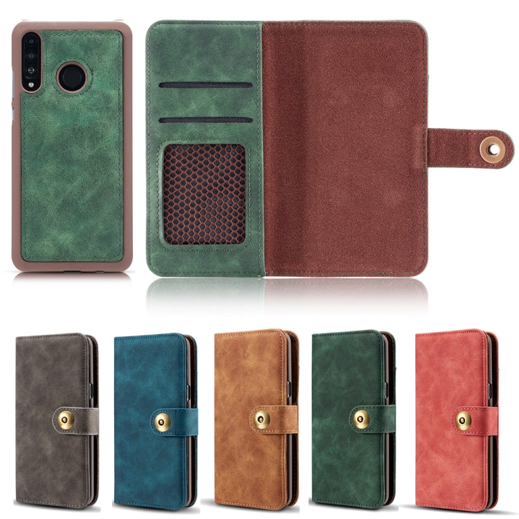 For Huawei P20 Lite Retro Magnetic Detachable Horizontal Flip Leather Case with Card Slots & Wallet & Photo Frame