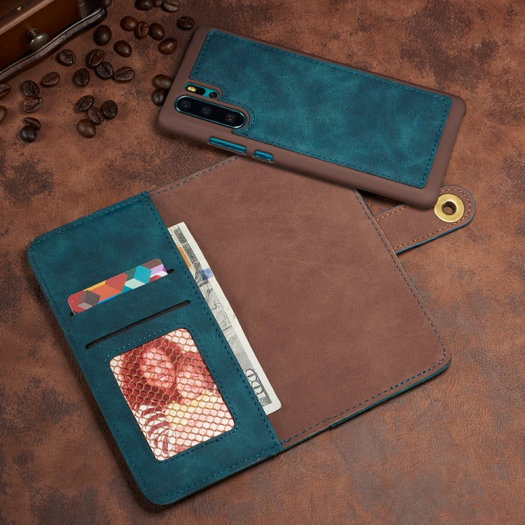 For Huawei P30 Pro Retro Magnetic Detachable Horizontal Flip Leather Case with Card Slots & Wallet & Photo Frame
