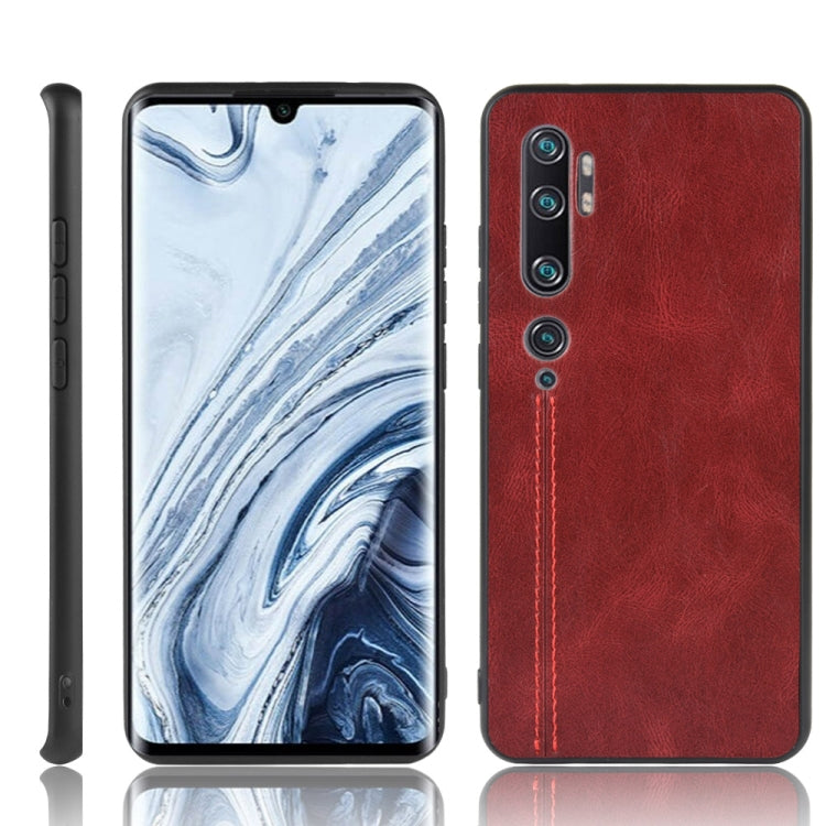 For Xiaomi Mi Note 10/Note10 Pro/CC9 Pro Shockproof Sewing Cow Pattern Skin PC + PU + TPU Case