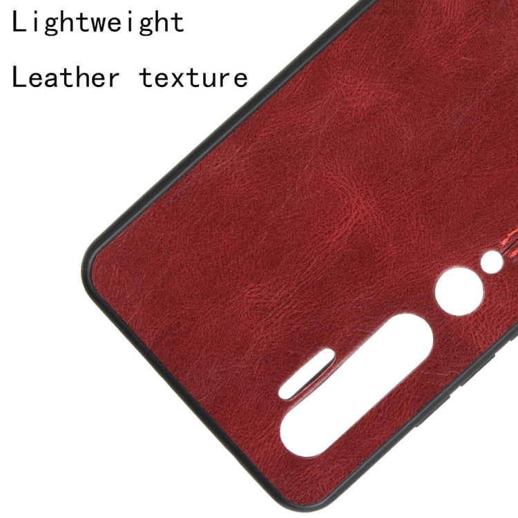 For Xiaomi Mi Note 10/Note10 Pro/CC9 Pro Shockproof Sewing Cow Pattern Skin PC + PU + TPU Case