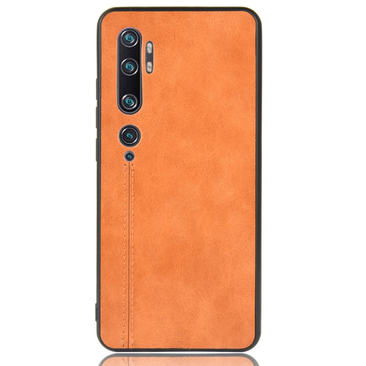 For Xiaomi Mi Note 10/Note10 Pro/CC9 Pro Shockproof Sewing Cow Pattern Skin PC + PU + TPU Case