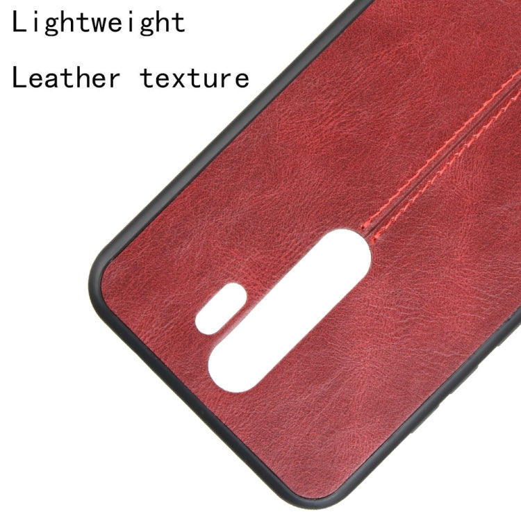 For Xiaomi Redmi Note 8 Pro Shockproof Sewing Cow Pattern Skin PC + PU + TPU Case