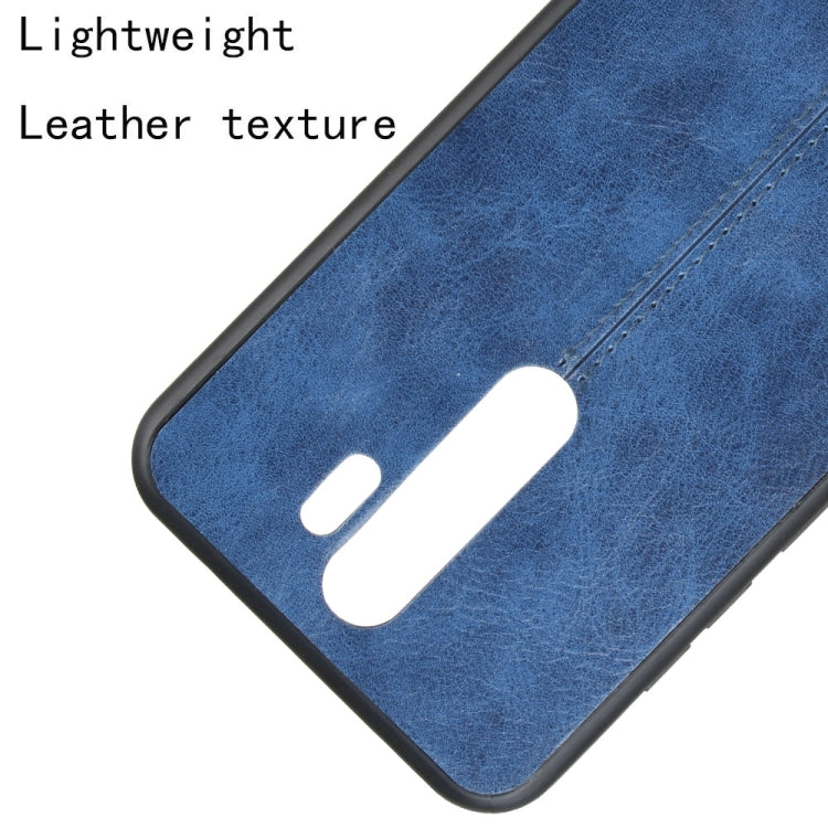 For Xiaomi Redmi Note 8 Pro Shockproof Sewing Cow Pattern Skin PC + PU + TPU Case