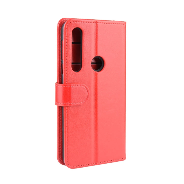 For Motorola Moto G8 Plus R64 Texture Single Horizontal Flip Protective Case with Holder & Card Slots & Wallet& Photo Frame