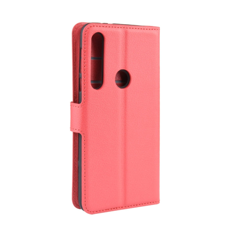 For Motorola Moto G8 Plus Litchi Texture Horizontal Flip Protective Case with Holder & Card Slots & Wallet