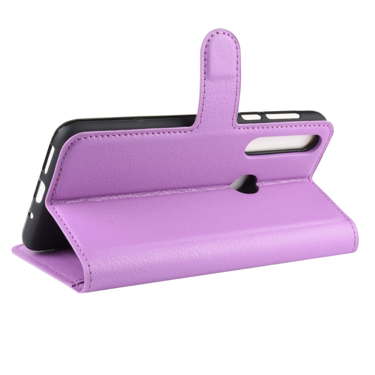 For Motorola Moto G8 Plus Litchi Texture Horizontal Flip Protective Case with Holder & Card Slots & Wallet