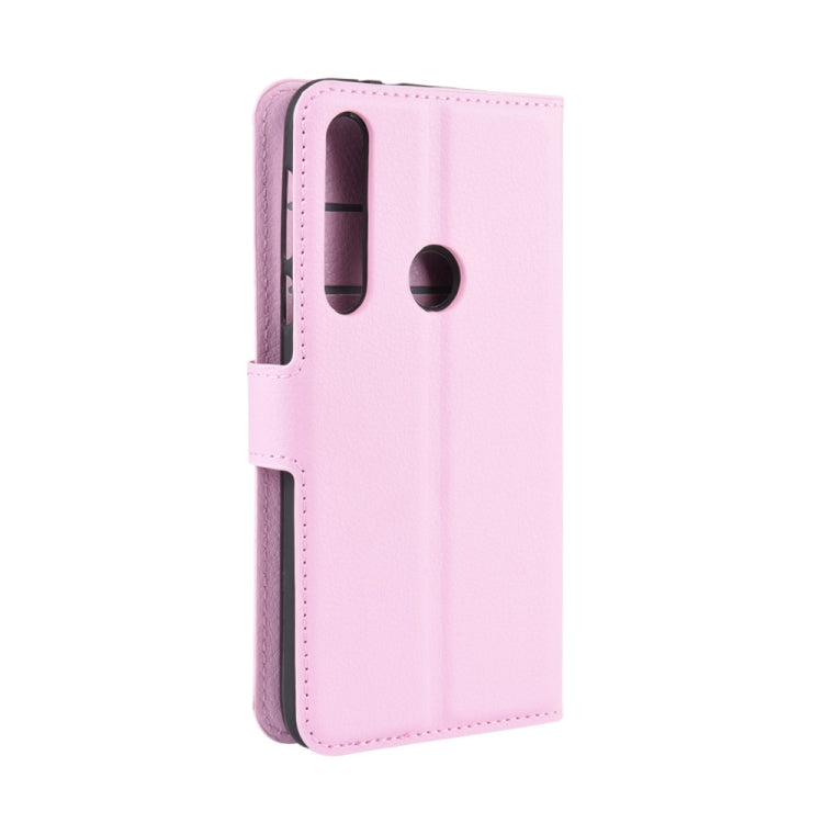 For Motorola Moto G8 Plus Litchi Texture Horizontal Flip Protective Case with Holder & Card Slots & Wallet