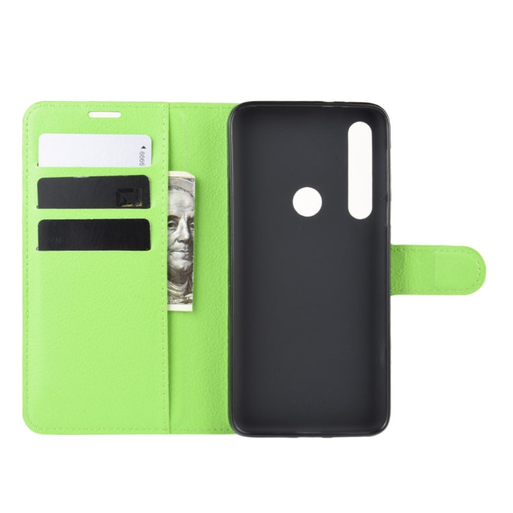 For Motorola Moto G8 Plus Litchi Texture Horizontal Flip Protective Case with Holder & Card Slots & Wallet