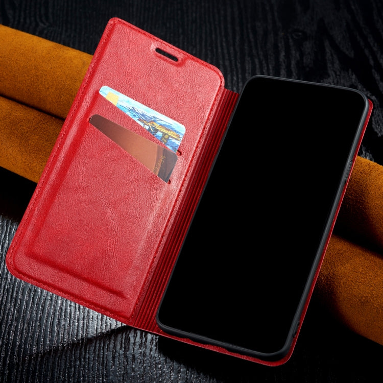 Retro Simple Ultra-thin Magnetic Leather Case with Holder & Card Slots & Lanyard for Huawei Honor 10 Lite