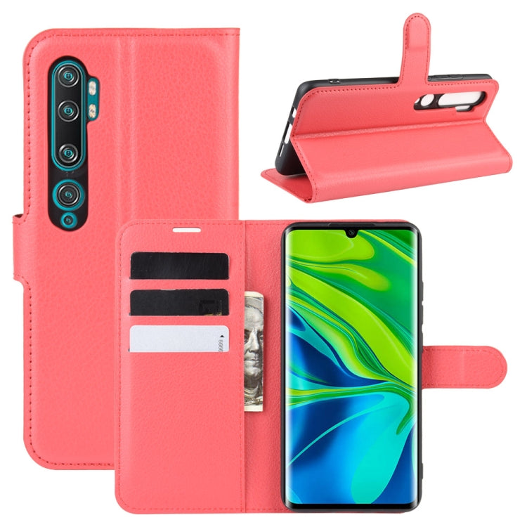 For Xiaomi Mi Note 10 / Note 10 Pro / CC9 Pro Litchi Texture Horizontal Flip Protective Case with Holder & Card Slots & Wallet