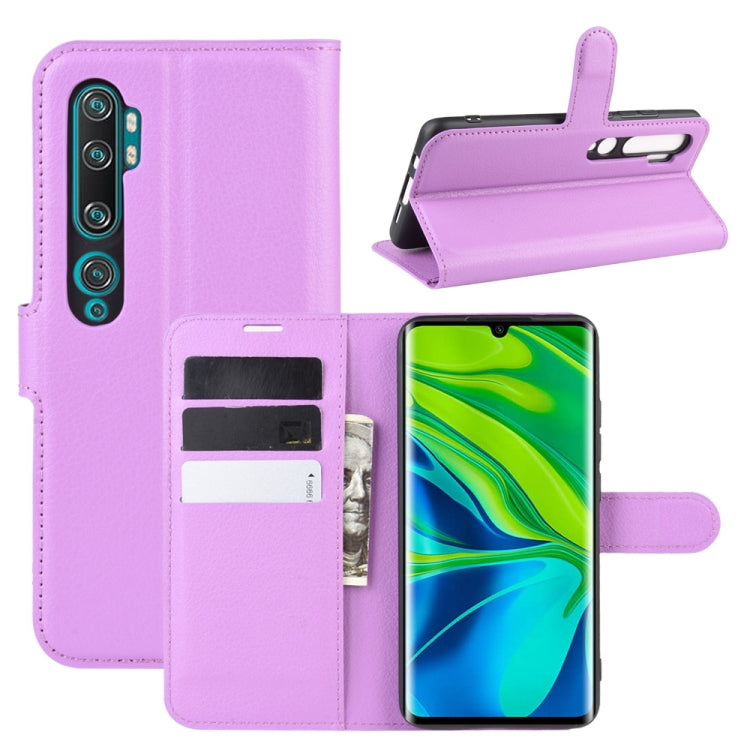 For Xiaomi Mi Note 10 / Note 10 Pro / CC9 Pro Litchi Texture Horizontal Flip Protective Case with Holder & Card Slots & Wallet